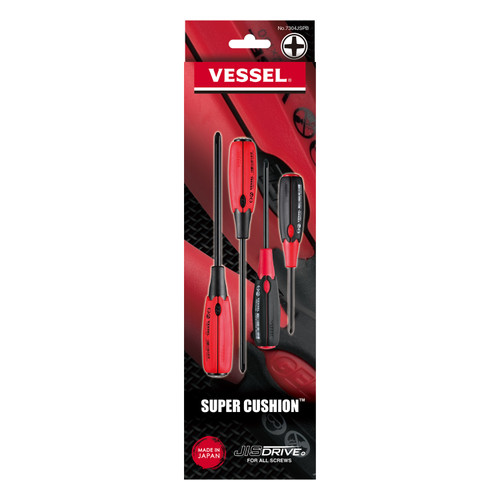 Vessel Tools Set of 4 Super Cushion JIS Screwdriver