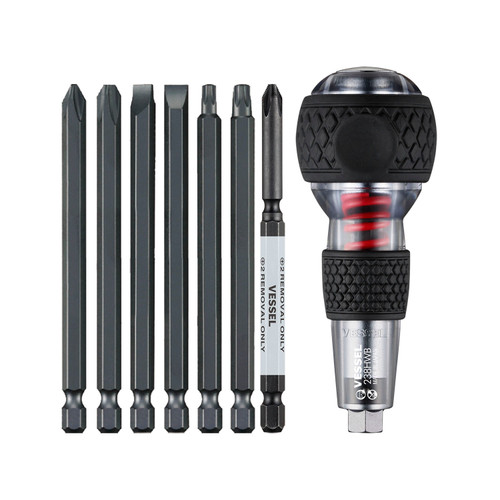 Vessel Impact & Out Screwdriver & 7 Pc Bit Set - 238HWB7PU