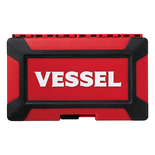 Vessel WOOD-COMPO Swivel Socket Wrench 1/4" SQ Drive 21PC. Set No.HRW-2004M-SW