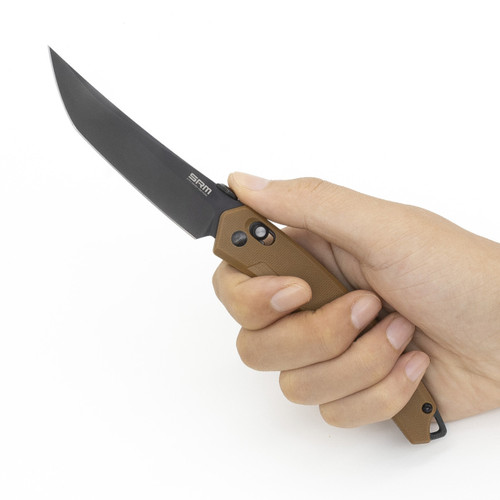Fenix SRM G10 Tan Ambi Lock Folding Knife with Satin Blade