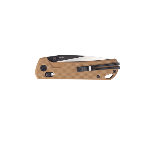 Fenix SRM Tan Handle Folding Knife with Partial Black Blade