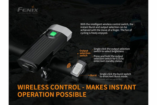 Fenix 2200 Lumen Bike Light with Wireless Remote Switch