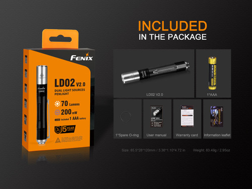 Fenix EDC Penlight with UV Lighting