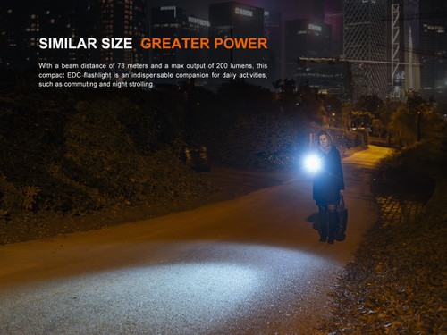 Fenix 200 Lumen EDC Portable Flashlight