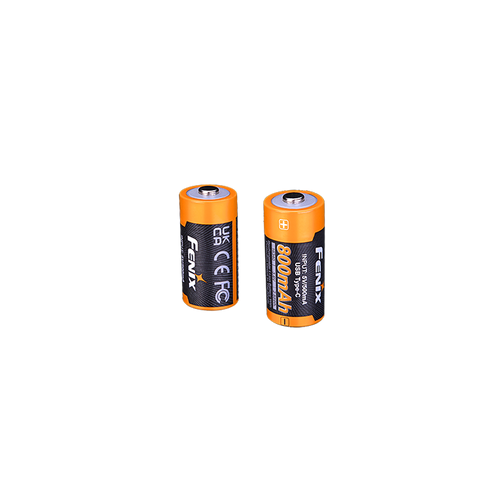 Fenix 16340 USB-C Rechargeable Battery, 800mAh