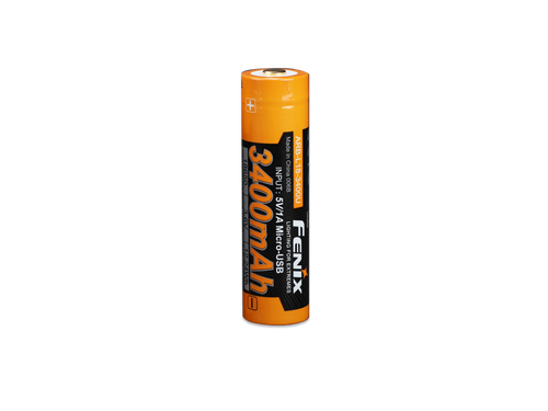 Fenix 18650 USB Rechargeable Battery, 3400mAh