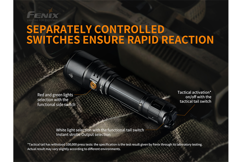 Fenix 1500 Lumen Tactical Rechargeable Flashlight
