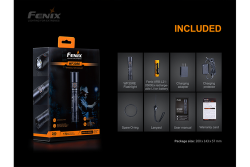 Fenix 280 Lumen Intrinsically Safe Rechargeable Flashlight
