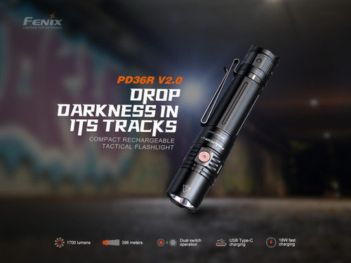 Fenix 1700 Lumen Rechargeable Flashlight