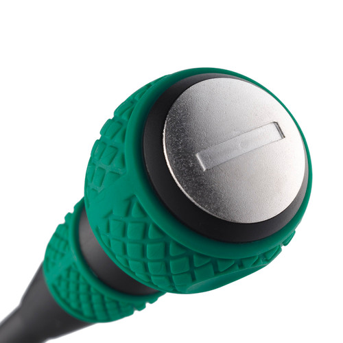 Vessel Tools Ball Grip Tang-Thru Slotted Screwdriver, 6 x 150mm