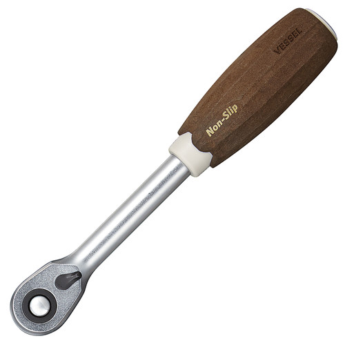 Vessel Tools 3/8 in Square Drive Wood-Compo Ratchet Handle