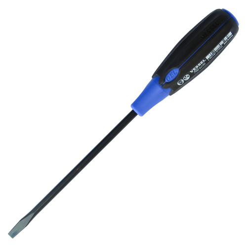 Vessel Tools Super Cushion Slotted Screwdriver, 6 x 150mm
