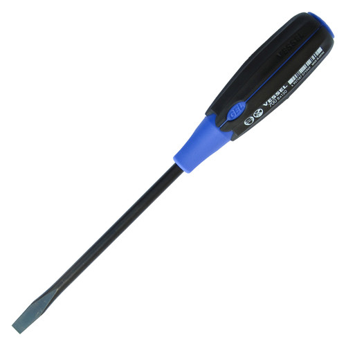 Vessel Tools Super Cushion Slotted Screwdriver, 8 x 150mm