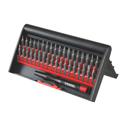 Vessel Tools Interchangeable Precision Screwdriver with 36 Piece Bits