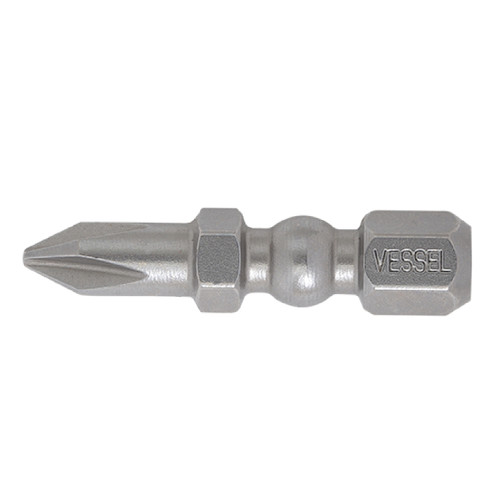 Vessel Tools Set of 2 Impact Ball Torsion Bit, PH1 x 30mm