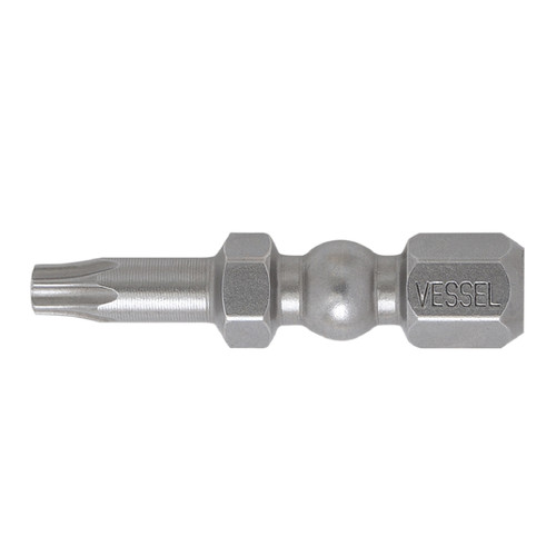 Vessel Tools Set of 2 Impact Ball Torsion Bit, T15 x 30mm