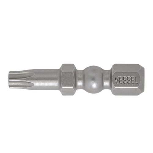 Vessel Tools Set of 25 Impact Ball Torsion Bit, T25 x 30mm