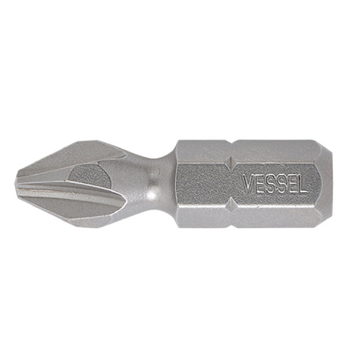 Vessel Tools Set of 3 Neck Torsion Insert Bit No. NT, PH2 x 25.4mm