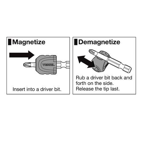 Vessel Tools Set of 25 Magnetic Enhancer, Length 21mm