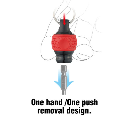 Vessel Tools Ball Grip Carrying Yellow Bit Holder