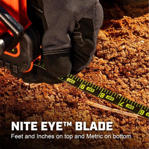 Lufkin 1/2" x 100'/30 m NITE EYE™ Fiberglass Long Tape - FE100B