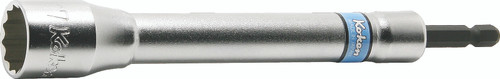 Koken BD008E.165-17(12P) | 1/4" Hex Drive 12 point Nut Setters, Extra Long