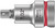 Wera 8740 B HF Hex-Plus SW 7/32" x 35 mm Zyklop bit socket with 3/8" drive holding function 05003087001