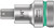 Wera 8740 B HF Hex-Plus SW 1/4" x 35 mm Zyklop bit socket with 3/8" drive holding function 05003089001
