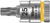 Wera 8767 A HF Torx Zyklop bit socket with 1/4" drive with holding function , TX 25 x 28 mm 05003365001