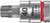 Wera 8767 A HF Torx Zyklop bit socket with 1/4" drive with holding function , TX 40 x 28 mm 05003371001