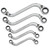GEARWRENCH 5 Pc. 72-Tooth 12 Point Reversible S-Shape Double Box Ratcheting Metric Wrench Set 85299 Wrench Set