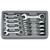 GEARWRENCH 10 Pc. 72-Tooth 12 Point Stubby Ratcheting Combination Metric Wrench Set 9520D Wrench Set