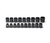 Wright Tool 19 Piece 3/4 in Drive 6-Point Standard Metric Impact Socket Set, 17 - 41mm