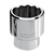 Wright Tool 1 in Drive 12-Point Standard SAE Polished Hand Socket, 1-1/16 in