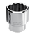 Wright Tool 1 in Drive 12-Point Standard SAE Polished Hand Socket, 1-1/8 in