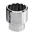 Wright Tool 1 in Drive 12-Point Standard SAE Polished Hand Socket, 1-7/16 in