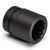 Wright Tool 1 in Drive 12-Point Standard SAE Black Oxide Impact Socket, 2-1/4 in