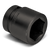Wright Tool 1 in Drive 6-Point Standard SAE Black Oxide Impact Socket, 1-13/16 in