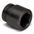Wright Tool 1 in Drive 6-Point Standard SAE Black Oxide Impact Socket, 2-13/16 in