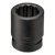 Wright Tool 3/4 in Drive 12-Point Standard SAE Black Oxide Impact Socket, 1-3/8 in