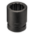 Wright Tool 3/4 in Drive 12-Point Standard SAE Black Oxide Impact Socket, 2 in