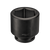 Wright Tool 1-1/2 in Drive 6-Point Standard Metric Black Oxide Impact Socket, 130mm