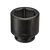 Wright Tool 1-1/2 in Drive 6-Point Standard Metric Black Oxide Impact Socket, 41mm