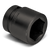 Wright Tool 1 in Drive 6-Point Standard Metric Black Oxide Impact Socket, 28mm