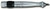 Chicago Pneumatic CP9361 - 1/8 Inch (3 mm) Engraving Pen Air Scribe, Hex Shank, Rolling Throttle - 13500 Blow Per Minute T012644