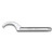 Beta Tools 22-28 Fixed-Hook Spanner Wrench with Square Nose