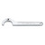 Beta Tools 80-120 Adjustable-Hook Spanner Wrench with Square Nose