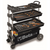Beta Tools Collapsible Rolling Tool Cart - Black