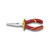 Beta Tools Insulated Extra-Long Flat Nose Plier, Bright Chrome-Plated, 1000V