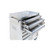 Beta Tools Mobile Roller Cabinet with 7 Drawers, INOX Stainless Steel